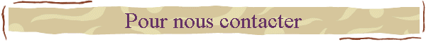 Pour nous contacter